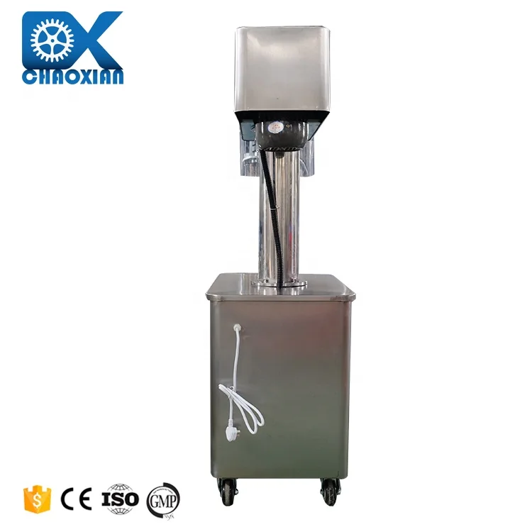Easy Open Pneumatic Soft Drinks Drum Cap Tin Aluminum Can Sealer Meta Seaming Sealing Machine