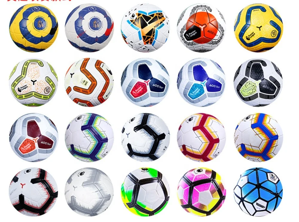 2020 Wholesale Custom Logo PU Leather Thermal Bonded Match Soccer Football futsal ball for Training
