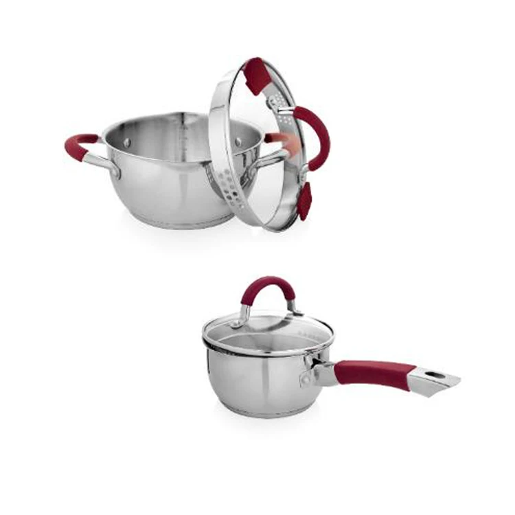 Посуда для дома, экологически чистые антипригарные кухонные кастрюли и сковородки, наборы кухонной посуды