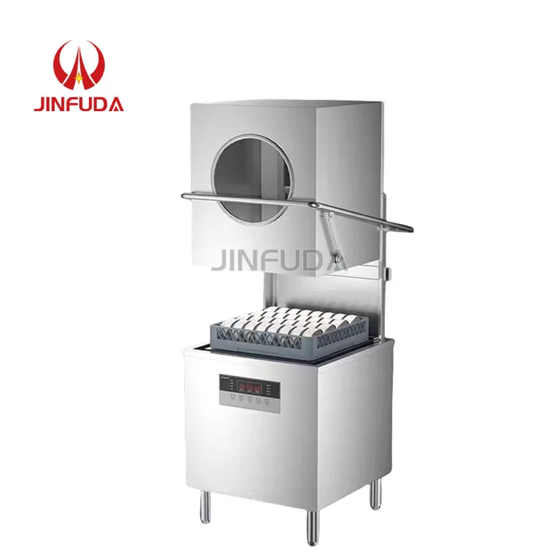 Source factory commercial dishwasher full body 304 stainless steel washing and drying integrated dishwasher