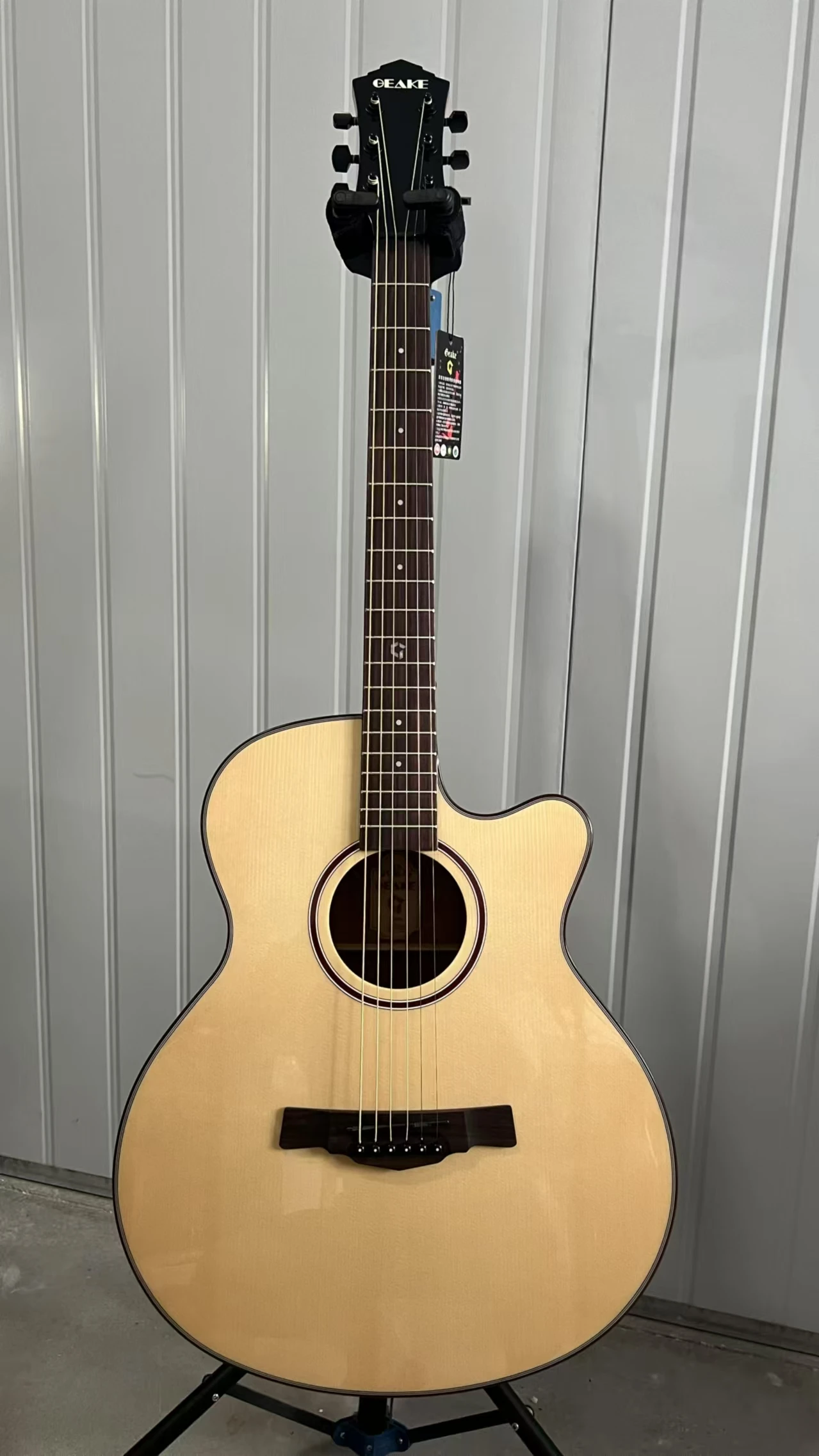 Geake G-102C 40-дюймовая твердая Акустическая гитара высокого качества из розового дерева красного специальный дизайн недорогой