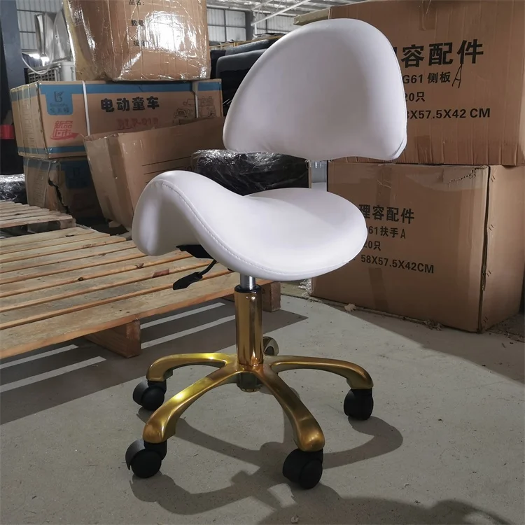 Kisen Foshan Factory Salon Furniture Equipment pink Black Brown White Pedicure Stool Technician Master Chair for