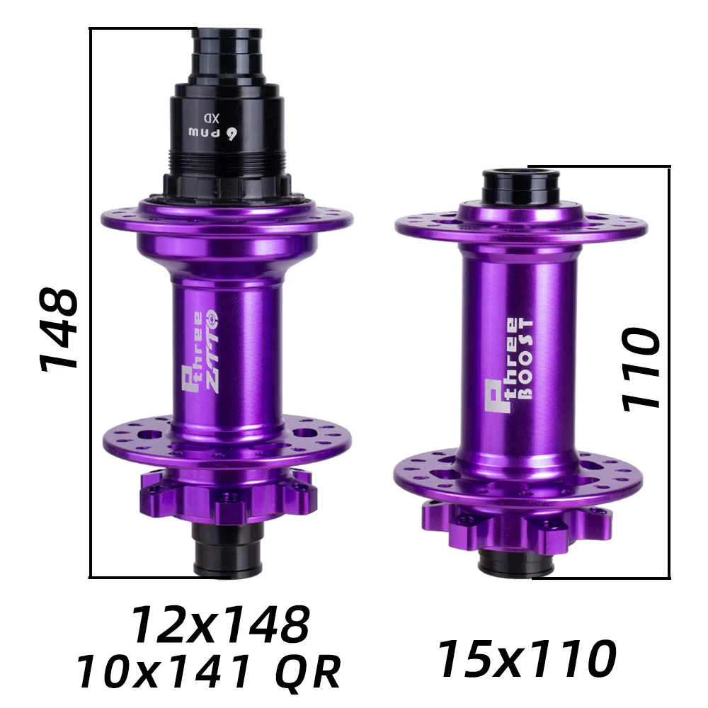 ZTTO MTB 32 Holes 6 Pawls Disc Brake Boost 148 Hub 12x148 15x110 Thru Axle 32H Maza 10x141 QR Sealed Bearing