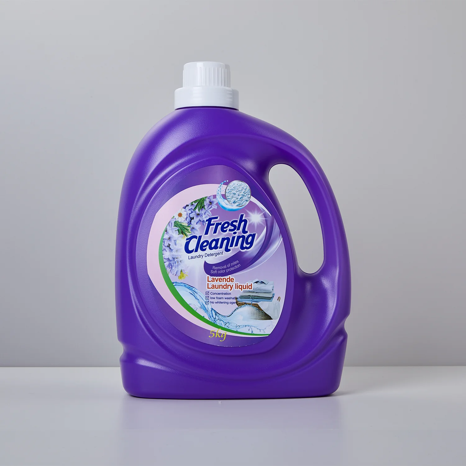 High Quality 5L Laundry Detergent in Red Purple Blue Bottles with Large Capacity Ingredients Designed for Apparel Care