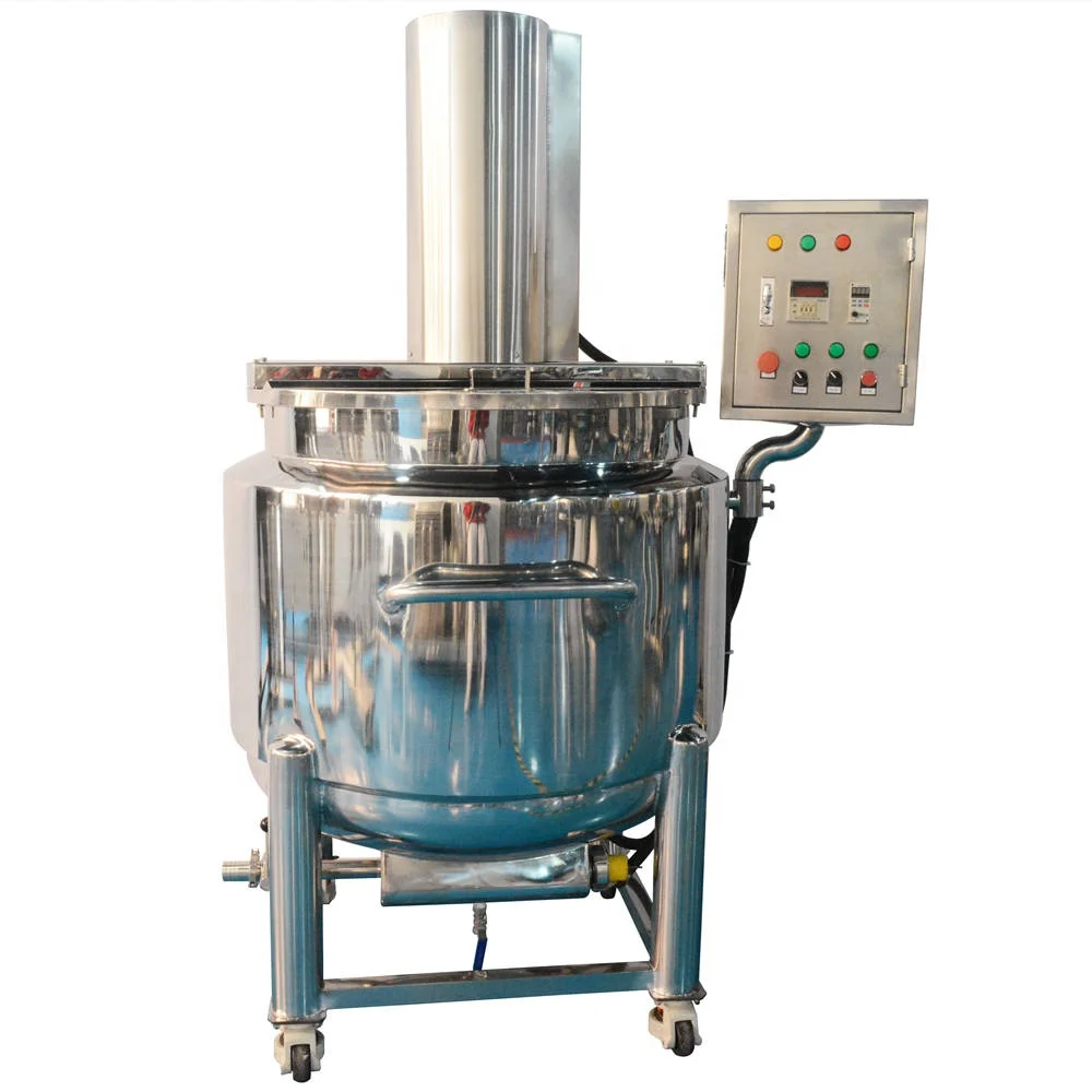 Stainless steel double jacket agitator GMP standard Stirrer Mixer equipment Liquid Mixing Tank with Blender