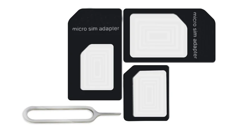  Адаптер SIM-карты 4 в 1 адаптер Micro SIM с извлекающим контактным ключом Розничная упаковка мобильные