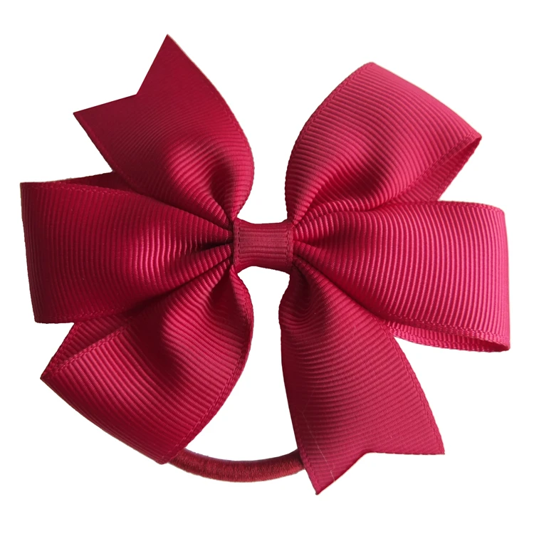 Бутиковый бант для волос Размером 3,5 дюйма с цветными петлями, аксессуары для прически «конский хвост», эластичные ленты для волос для маленьких девочек и детей