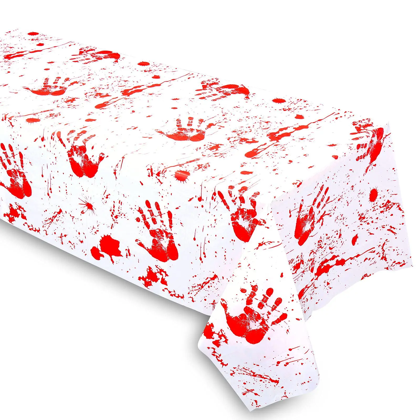 Factory Halloween Bloody Zombie Rectangle Table Cover Scary Plastic Tablecloth for Party Supplies Horror Decoration