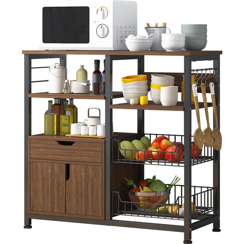 
Multi-layer save space multifunctional storage kitchen utensils rack 
