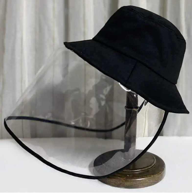 
Wholesale Custom Anti Fog Anti Splash Anti Spitting Dust Proof Anti Virus Windproof Protective Mask Full Face Bucket Hat 