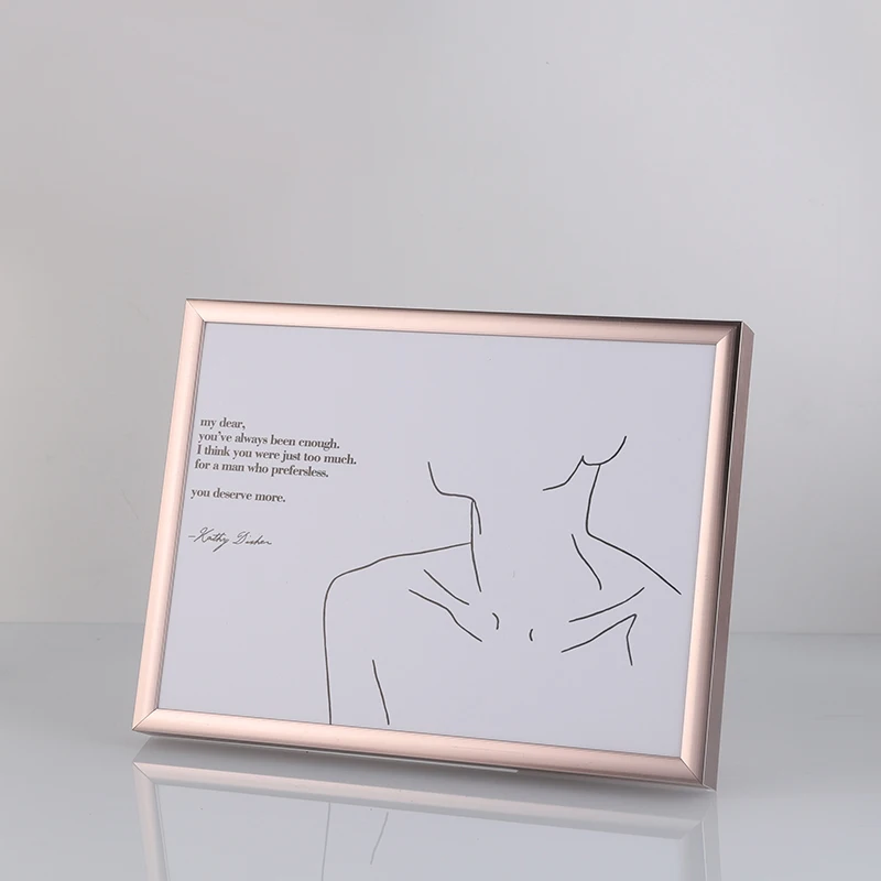 
hot selling 5x7 6X8 8x10 tabletop home aluminum picture photo frame 