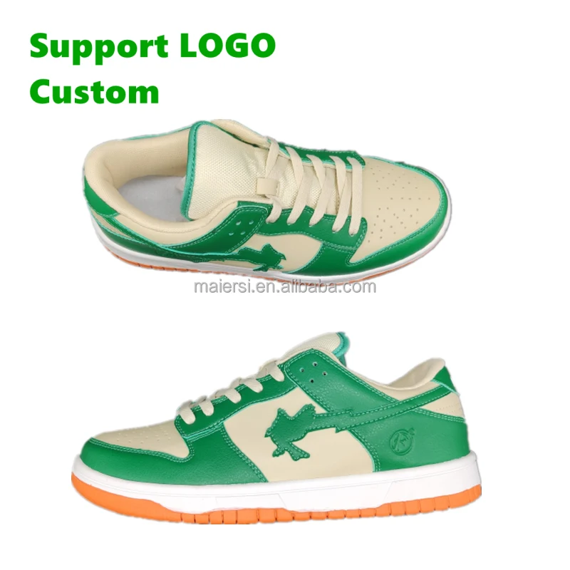Unisex Designer Shoes Customized Manufacturers Retro  Low Cut Genuine Leather split basketball shoes
