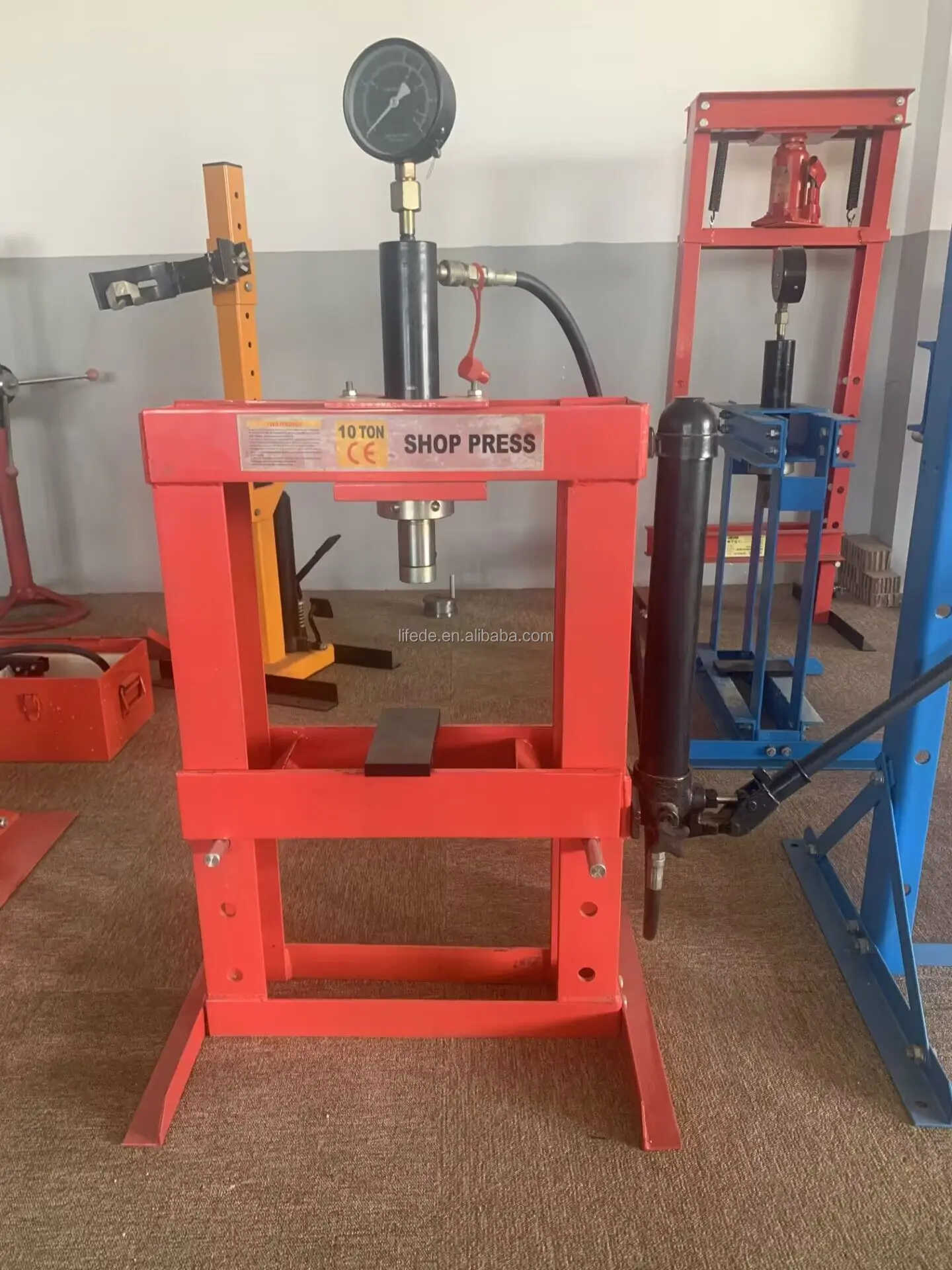 10Ton Hydraulic Shop Press Garage/Shop Floor Press with Gauge