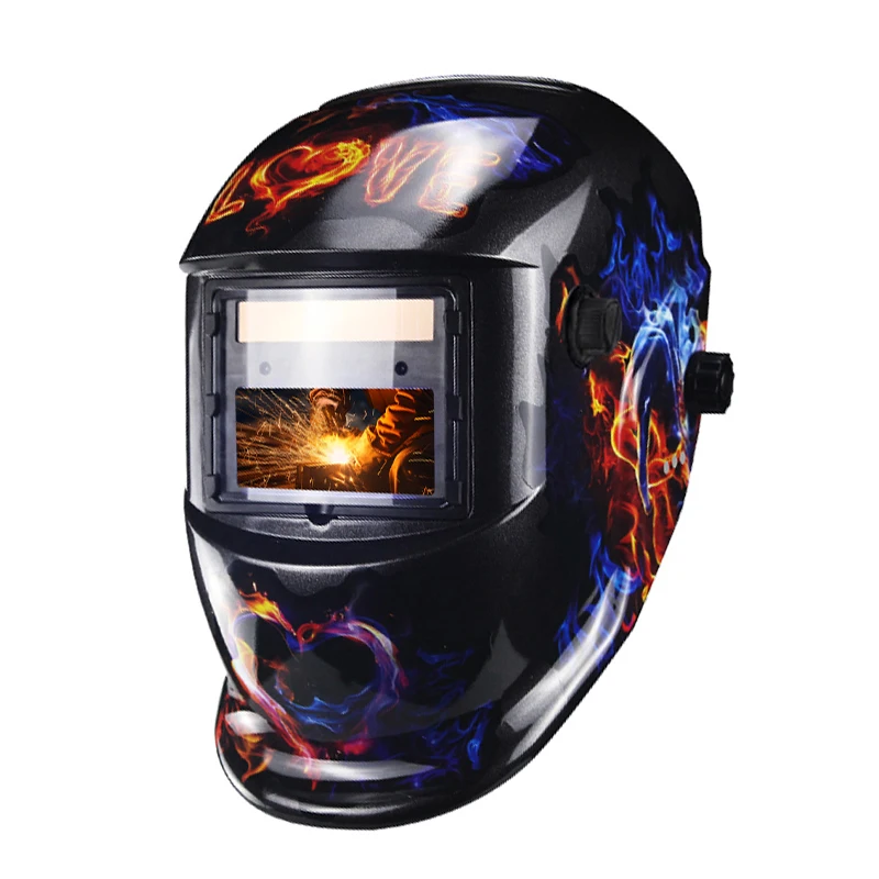 True Color Battery Solar Automatic Dimming TIG MIG MMA MAG KR KC New Smart Button Wireless Welding Cap