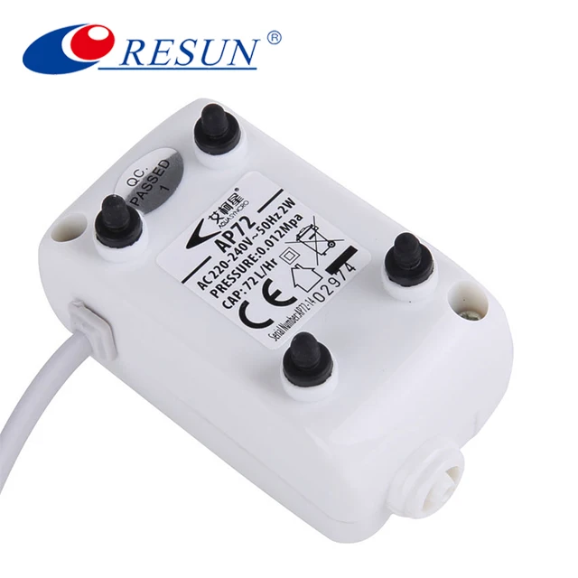 Resun Ap-180 3W >0.012Mpa Copper Motor  Air Pump Portable Oxygenation Pump