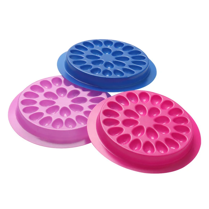 Disposable Flower Eyelash Glue Holder Pallet Glue Gasket For Eyelash Extension