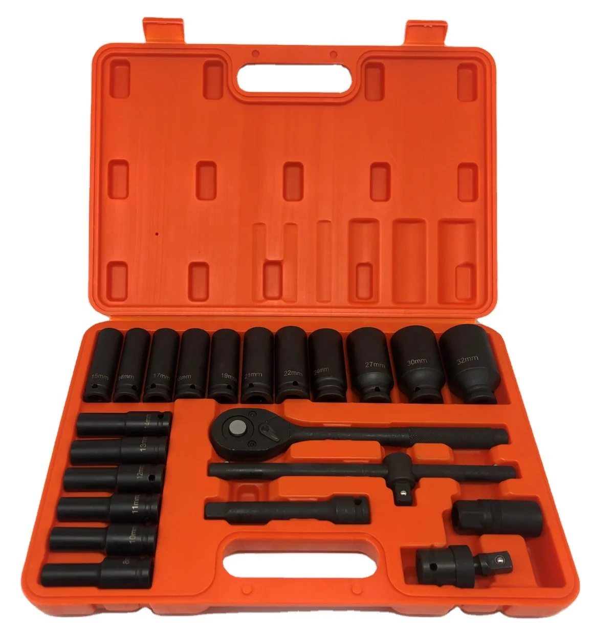Factory price of impact socket set 23pcs socket wrench tools socket set