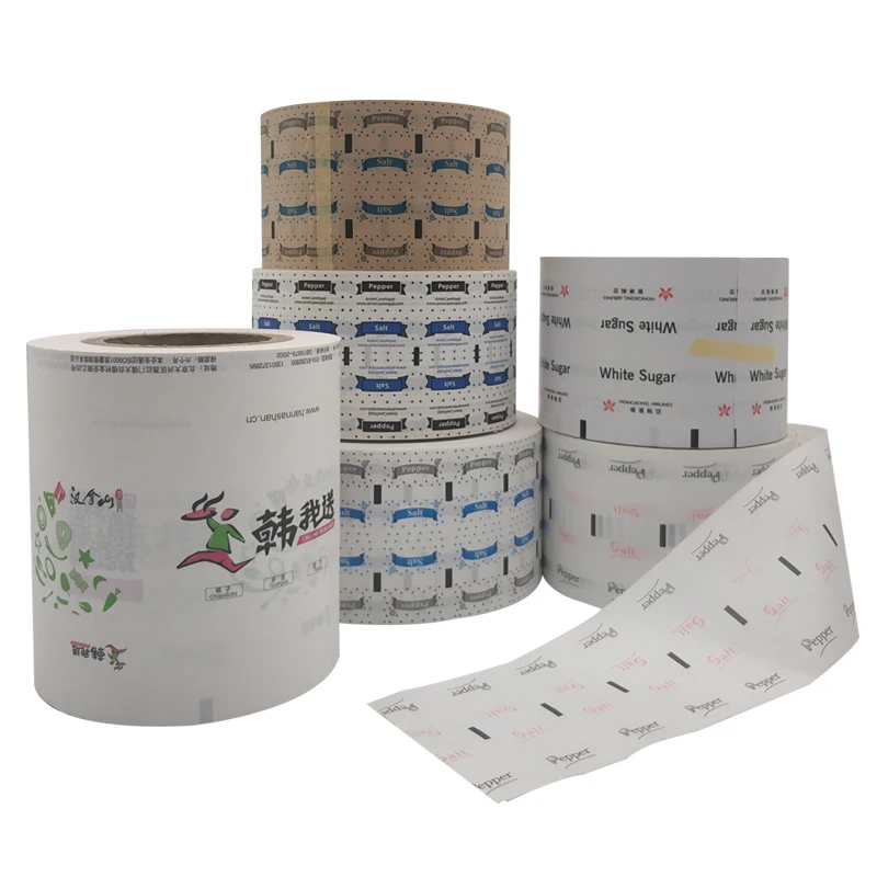 65gsm PE бумага с покрытием сахарный пакет сливочник Саше перец соль упаковка