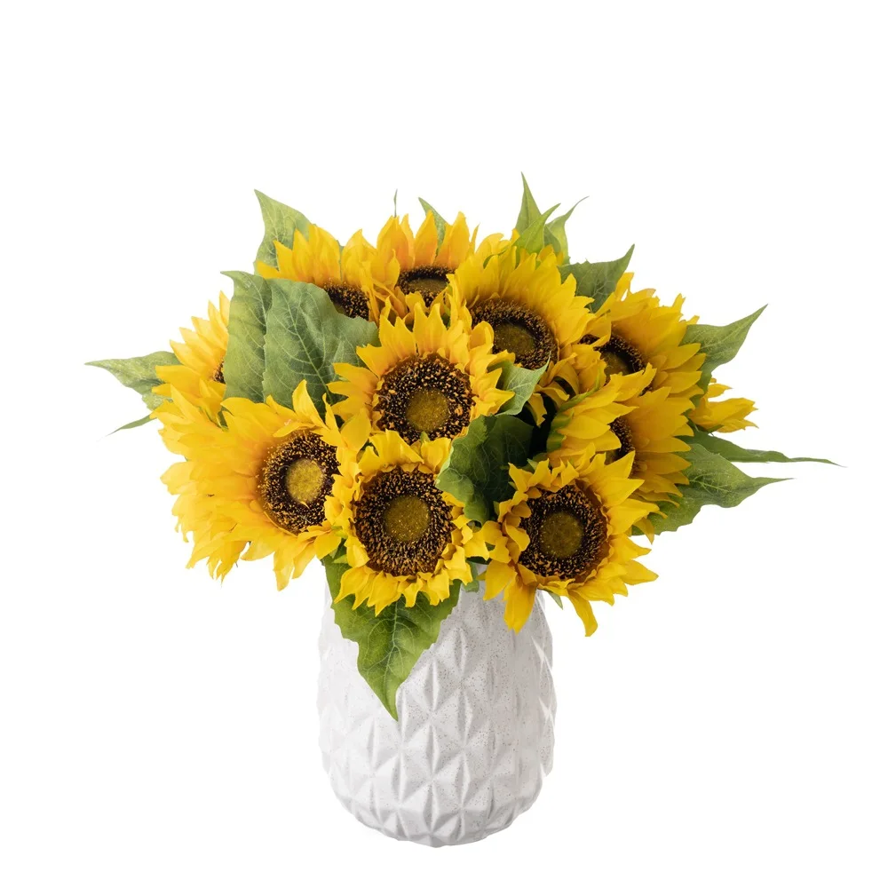 AK-006 Factory Direct Sale Decorative Sunflower Simulation Flower Home Decoration Flowers Artificial Sunflower