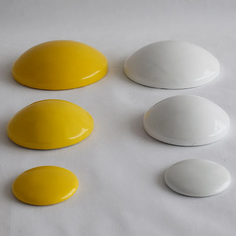 4 'круглая желтая белая красная керамическая дорожная шпилька кошачий глаз