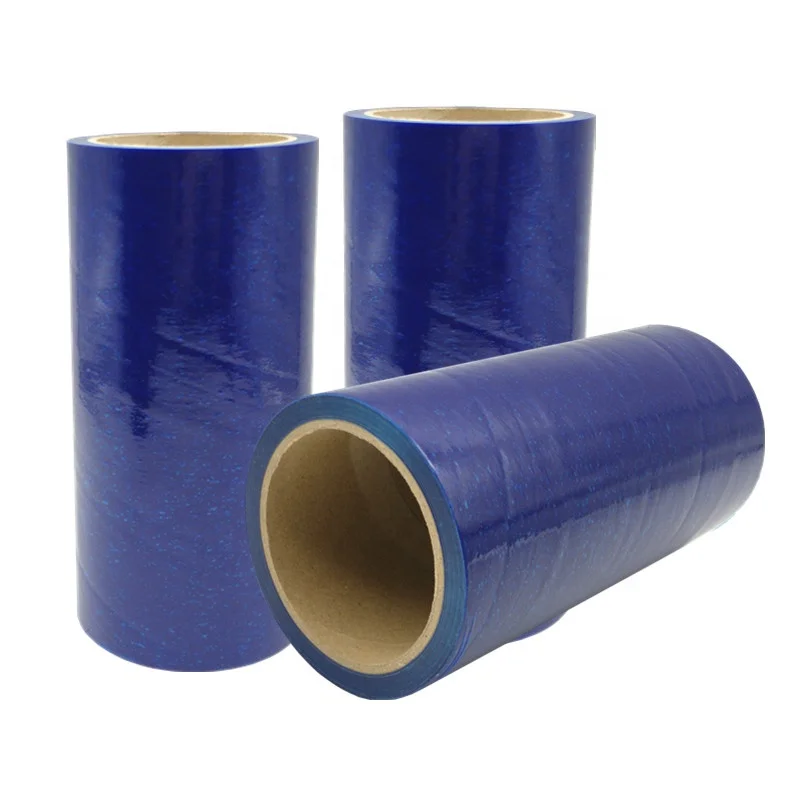 Wholesale Protective Film Eco Friendly Window UV Protected Adhesive PE Blue Protection Film For Windows
