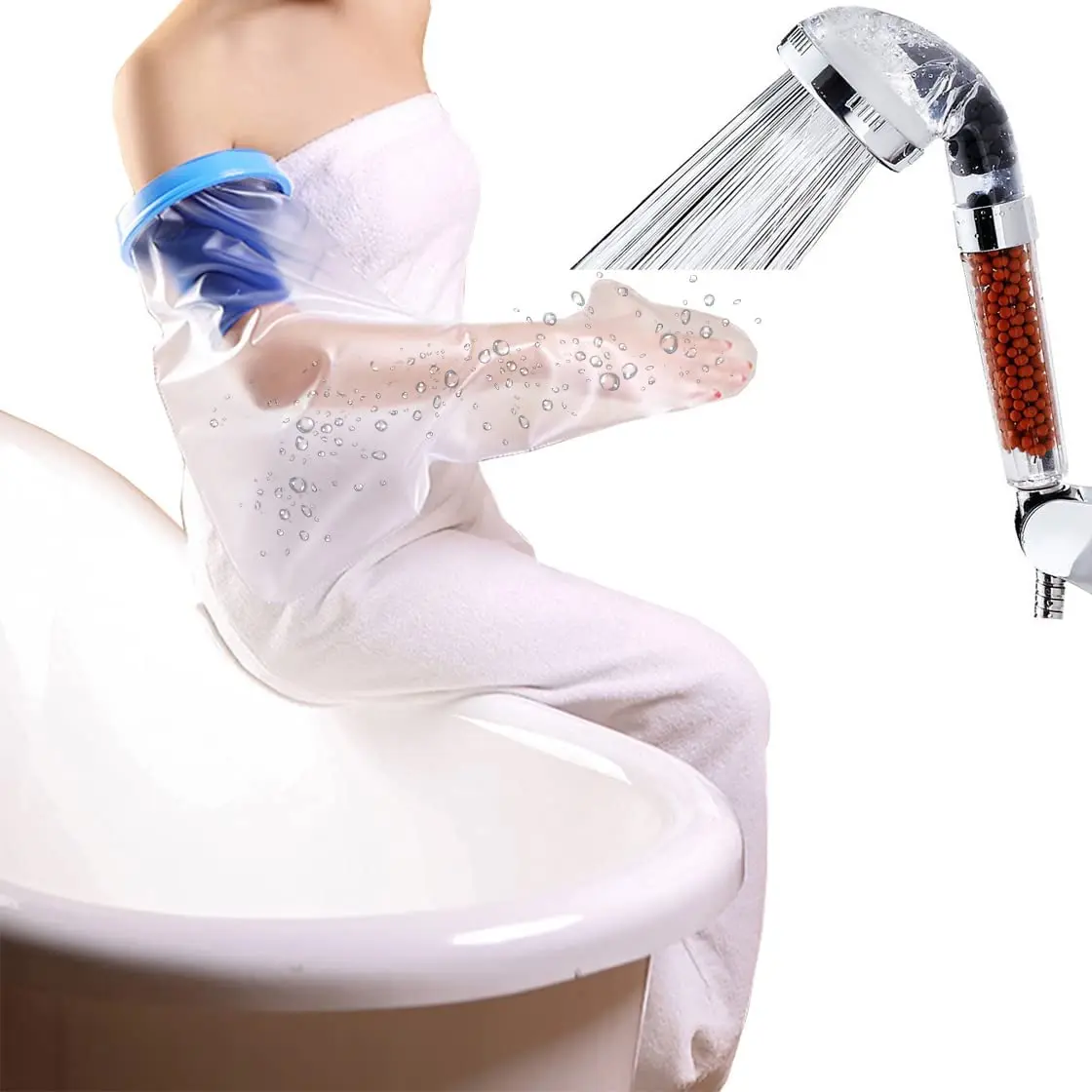 OEM Custom Ankle Arm Cast Cover Plaster Protector Wound Adult Kid Watertight Seal Soft Waterproof Bandage Cover