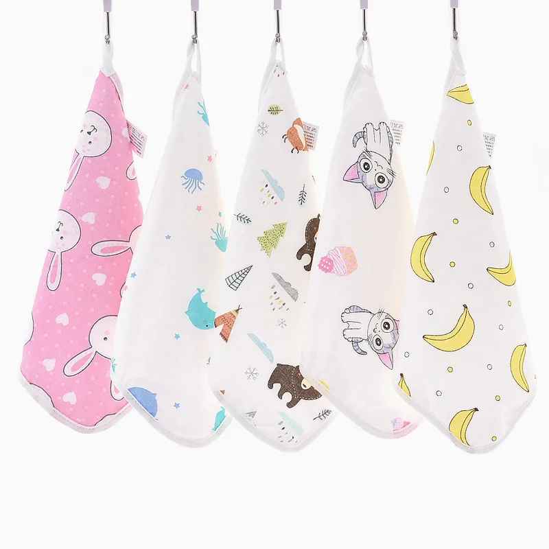 
Wholesale Baby Infant Newborn Soft High Absorbent Face Towel Small Squire Bamboo Cotton Easy To Dry Handkerchief Wash Towel 