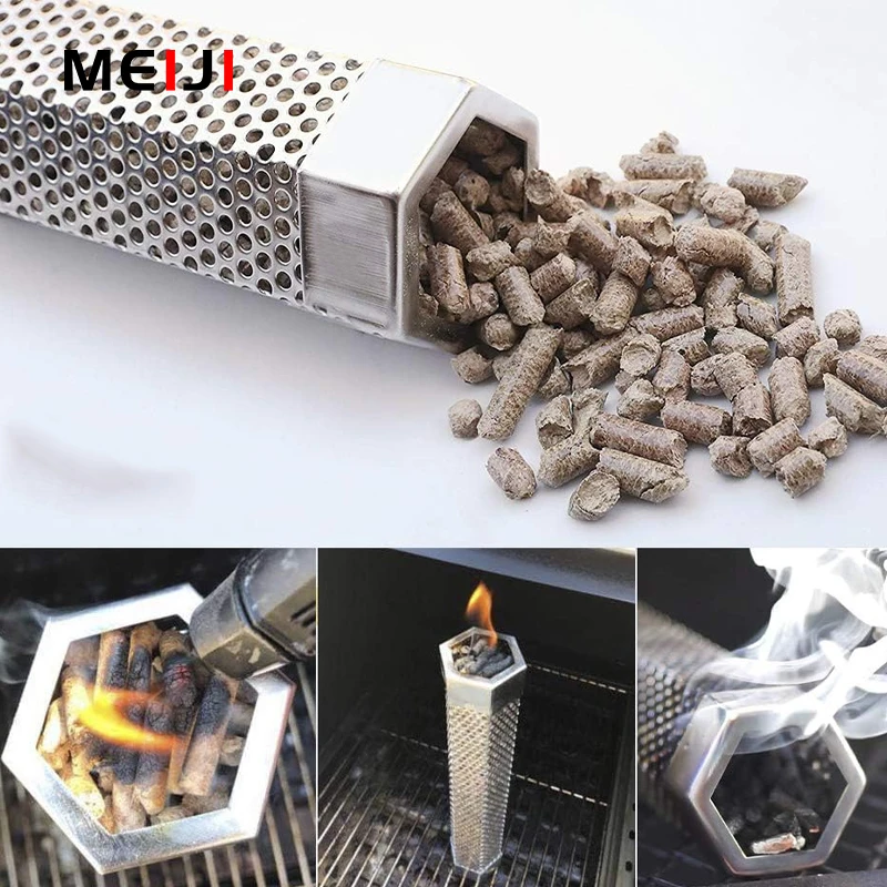 MEIJI New Arrivals Best Selling Products Supplier BBQ Accessories Smoke Generator Smokehouse Smoker Tube