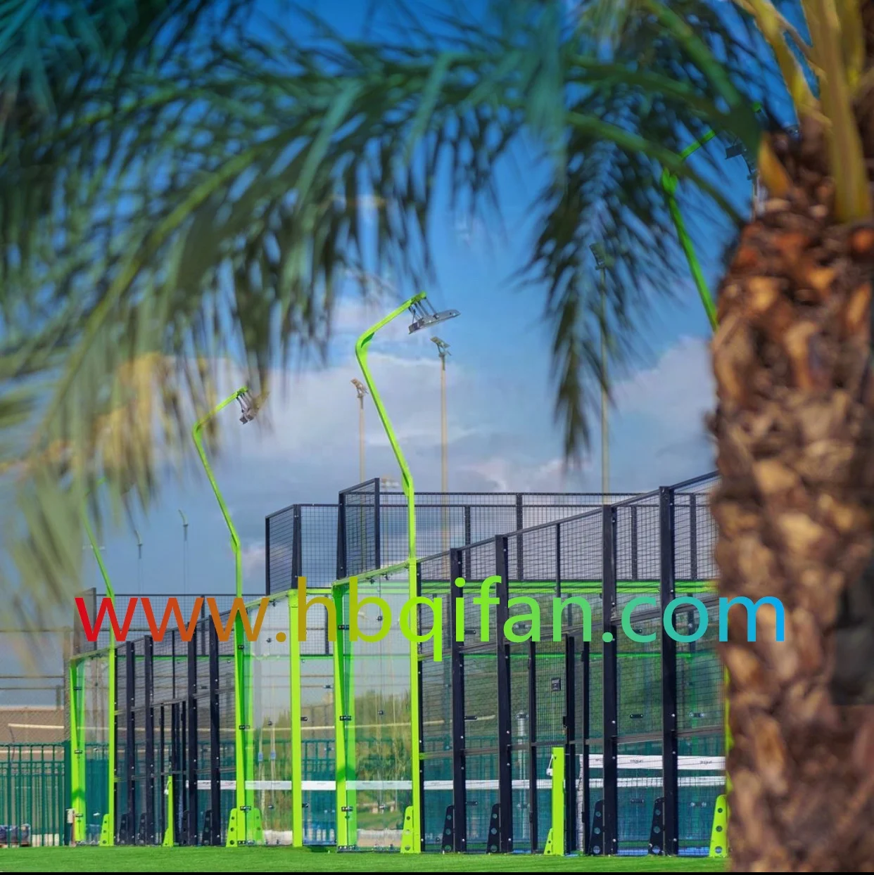 QiFan Padel  Court For Professional Tourament The Most Popular Paddle Tennis Court On sale