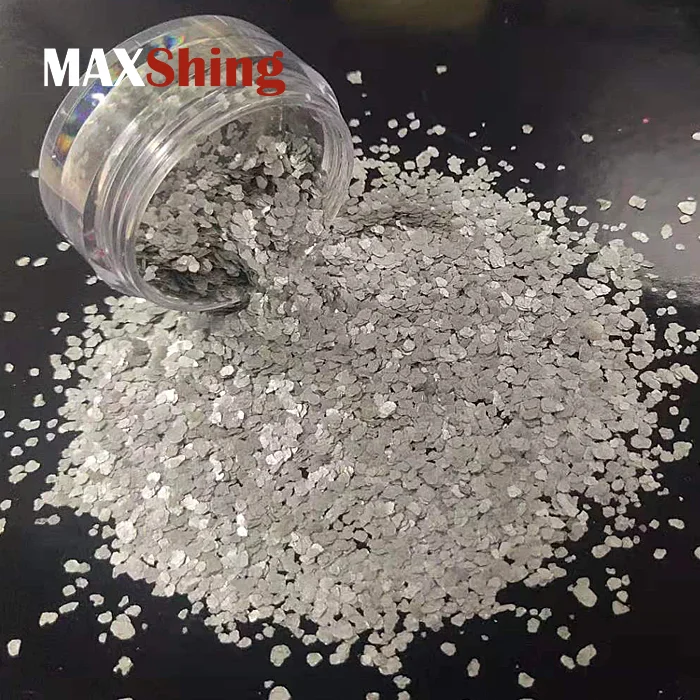 Низкая цена, насыпные хлопья из эпоксидной смолы, Натуральные Цветные слюдяные хлопья для украшения пола