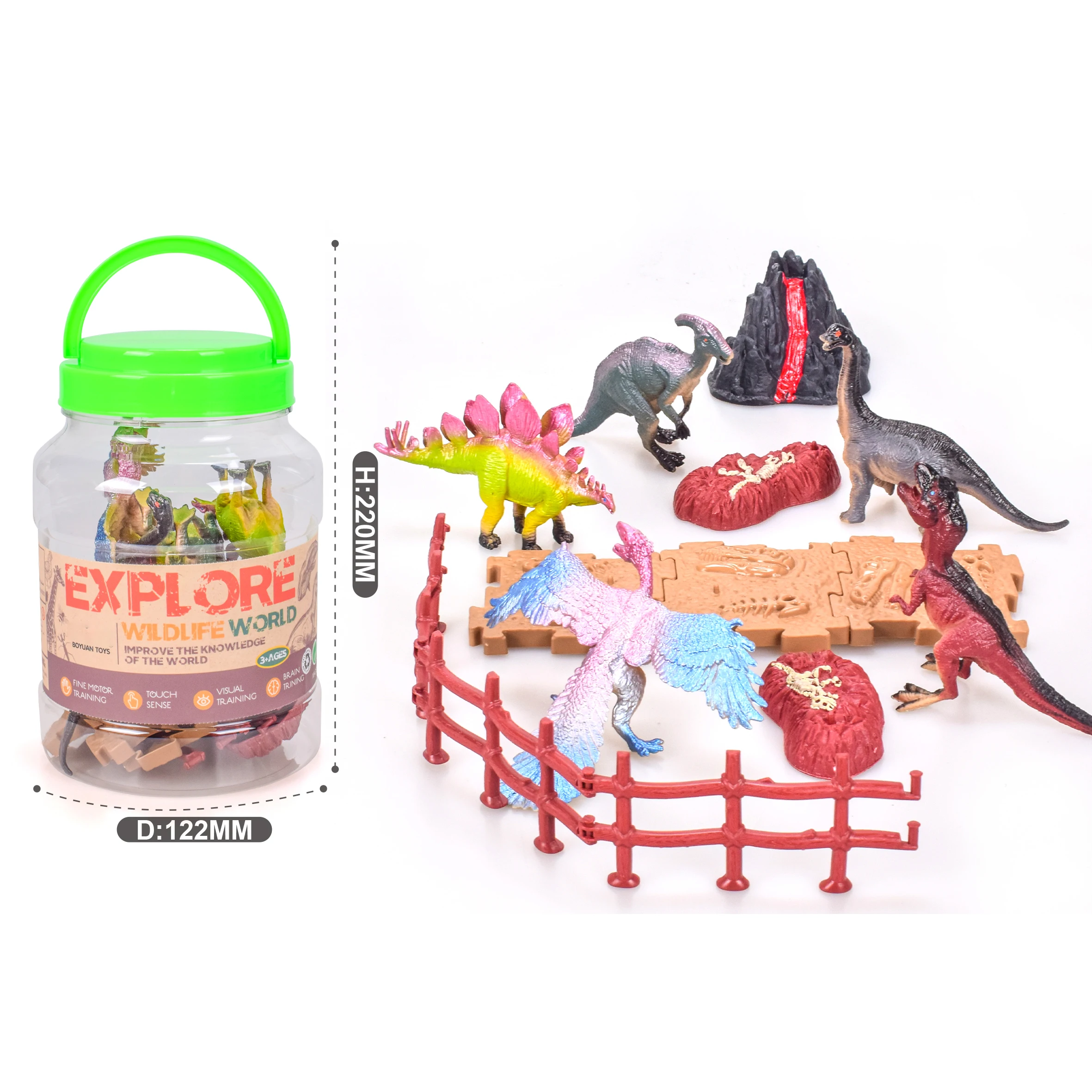 Ranch Animal Model Toy 3d Realistic Mini Animal Models Horse Chicken Dog Plastic Model Animals Small Toy For Children Gift