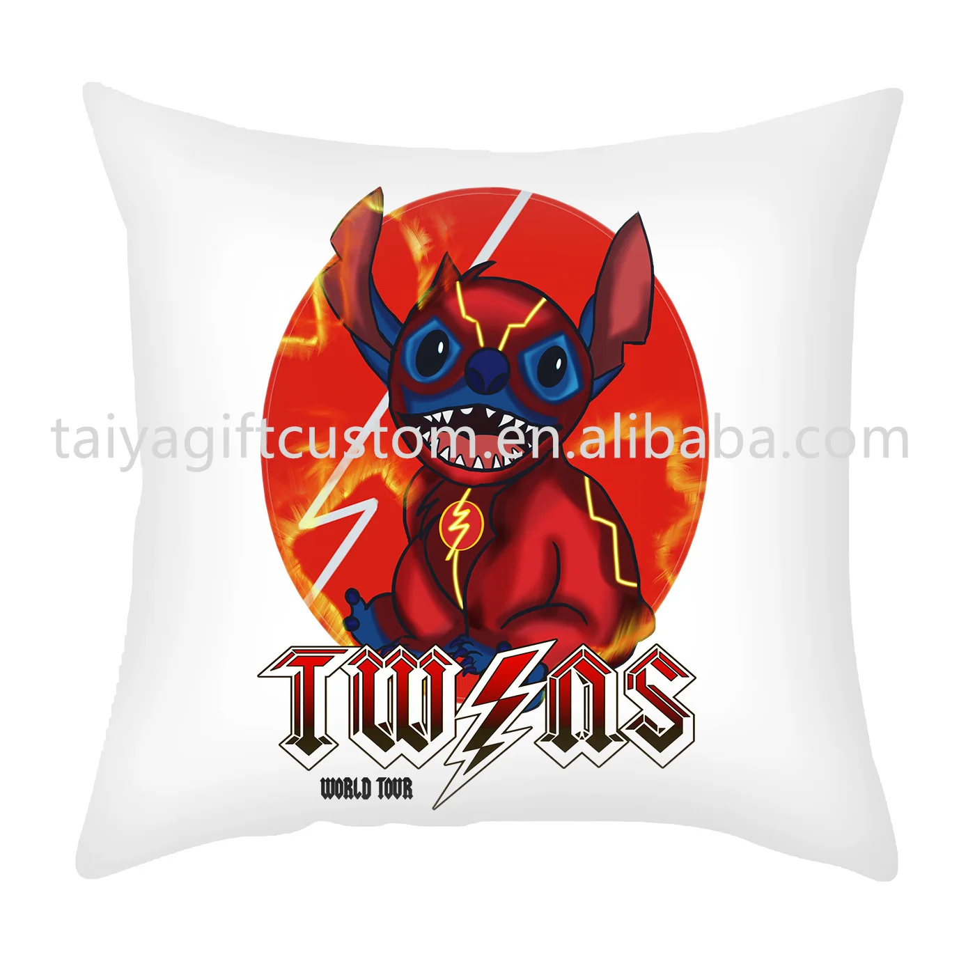 Wholesale Custom Sofa Throw TY-stitch Polyester Square Pillowcase kids Cushion Pillow Cover Case