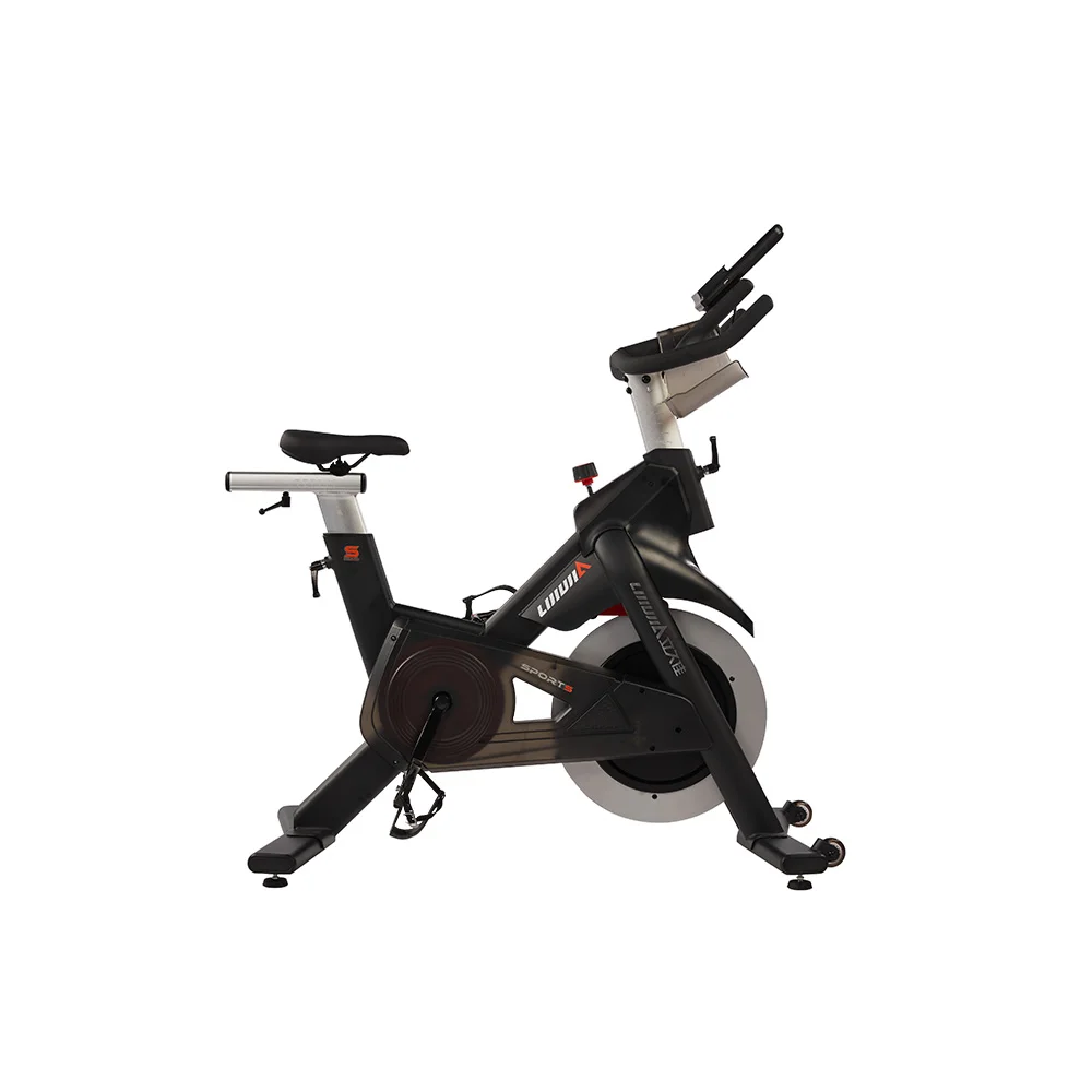 LIJIUJIA  Home Use Fitness Gym Bodybuilding Motorized Magnetic Spin Bike with Wheel