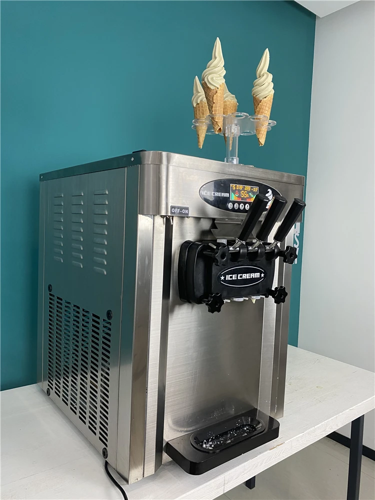 The most valuable commercial soft ice cream making machine for sale with extra spare parts