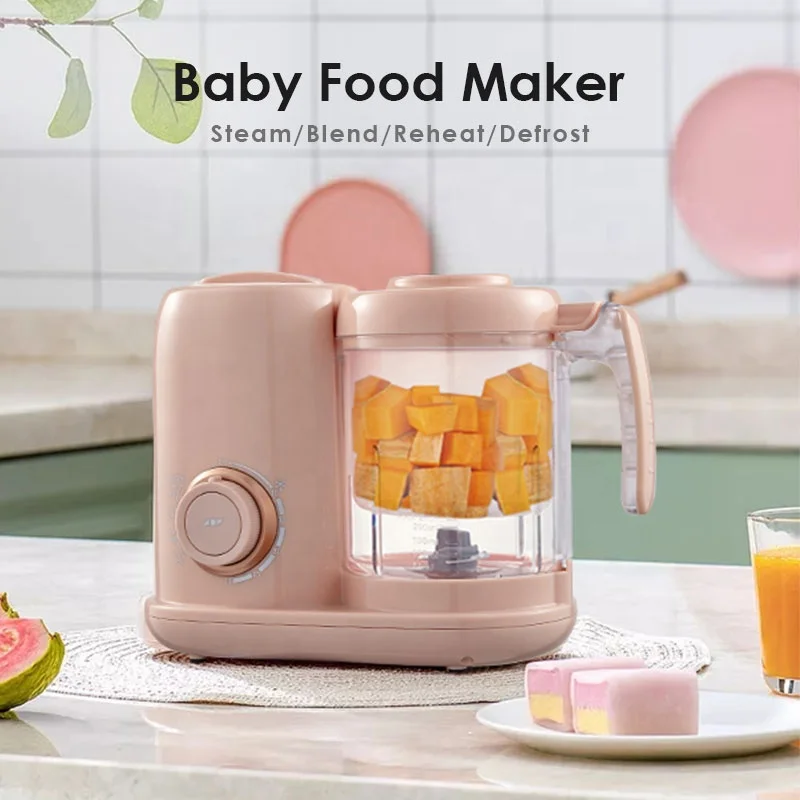 4-IN-1 Baby Food Processors and Steamer Multifunction Baby Food Maker Fruit & Vegetable Puree Mixer Blander Machine