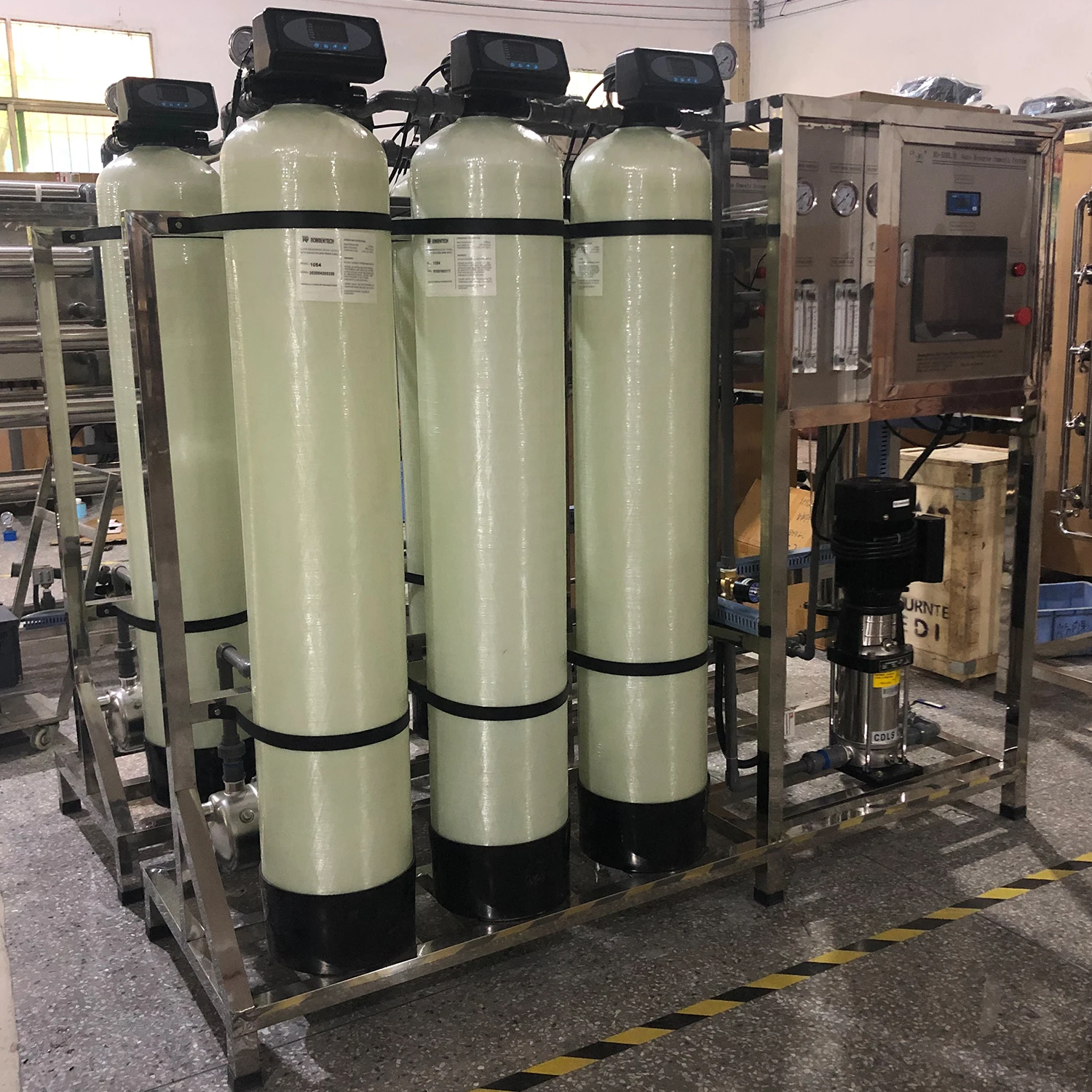 500LPH reverse osmosis system for water treatment automatic water purification machine drinking water treatment plant