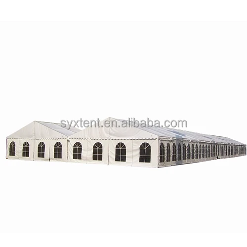 Outdoor Luxury Large White Aluminum Warehouse Marquee PVC Roof Waterproof Frame Exhibition Storage Tent Wedding Party  Tent