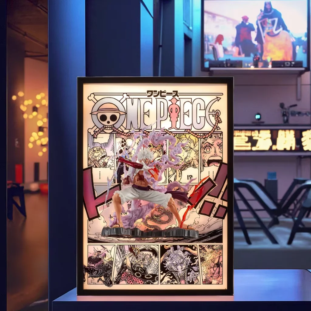 3DNight LightJapanese Anime Poster 3D Na Ruto Dragon Ball Z Action Figure Model Plastic Craft Lenticular Wall