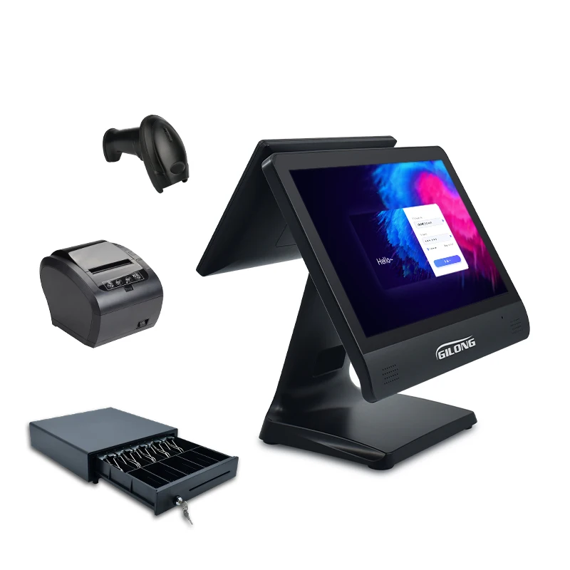 J1900 I3 I5 J4125 J6412 windows android 15 6 дюймов сенсорный все в одном pos терминал кассовый аппарат