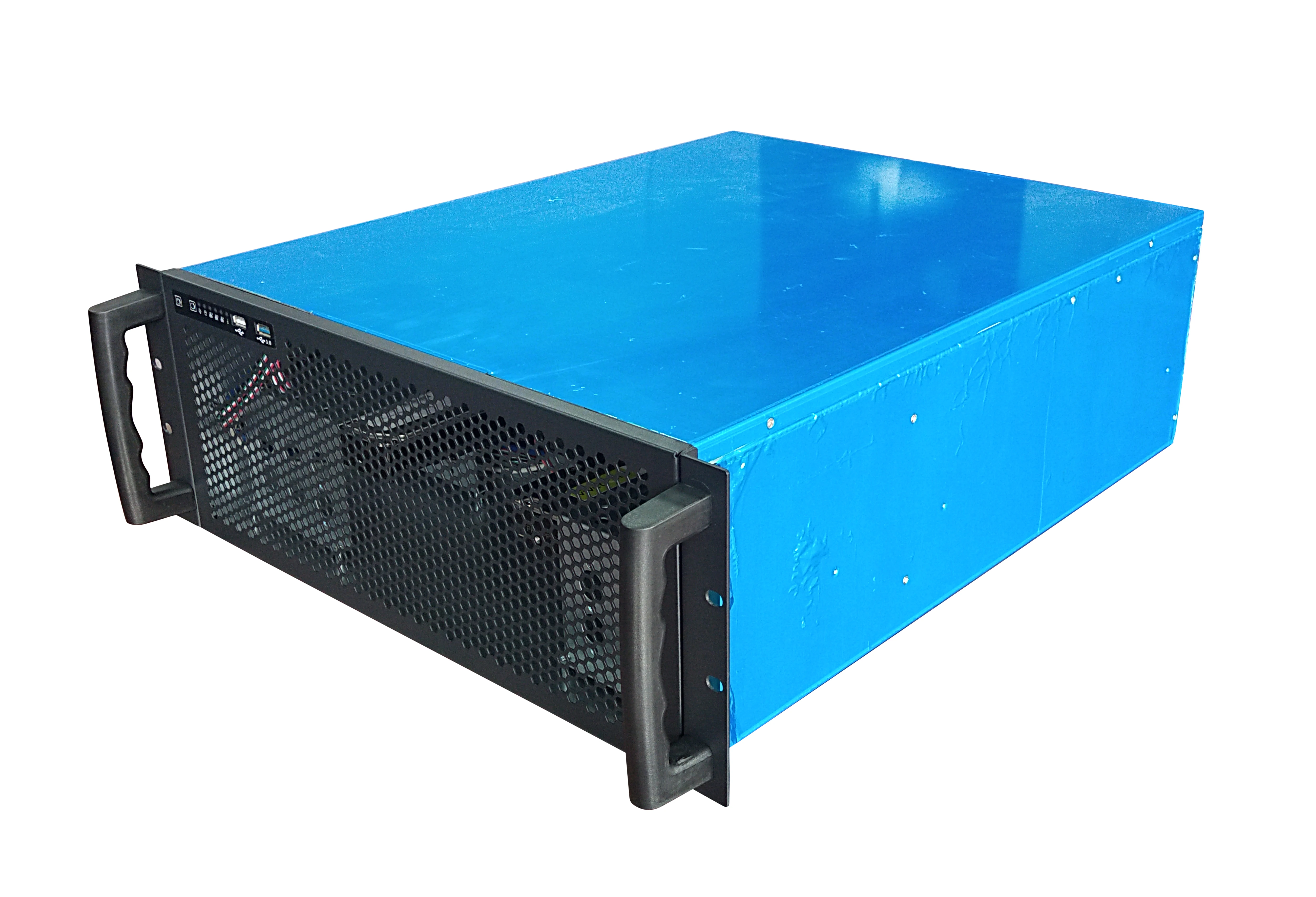 4u server case 8 pci-e slots rackmount chassis 19inch 8bays industry case support  ATX psu