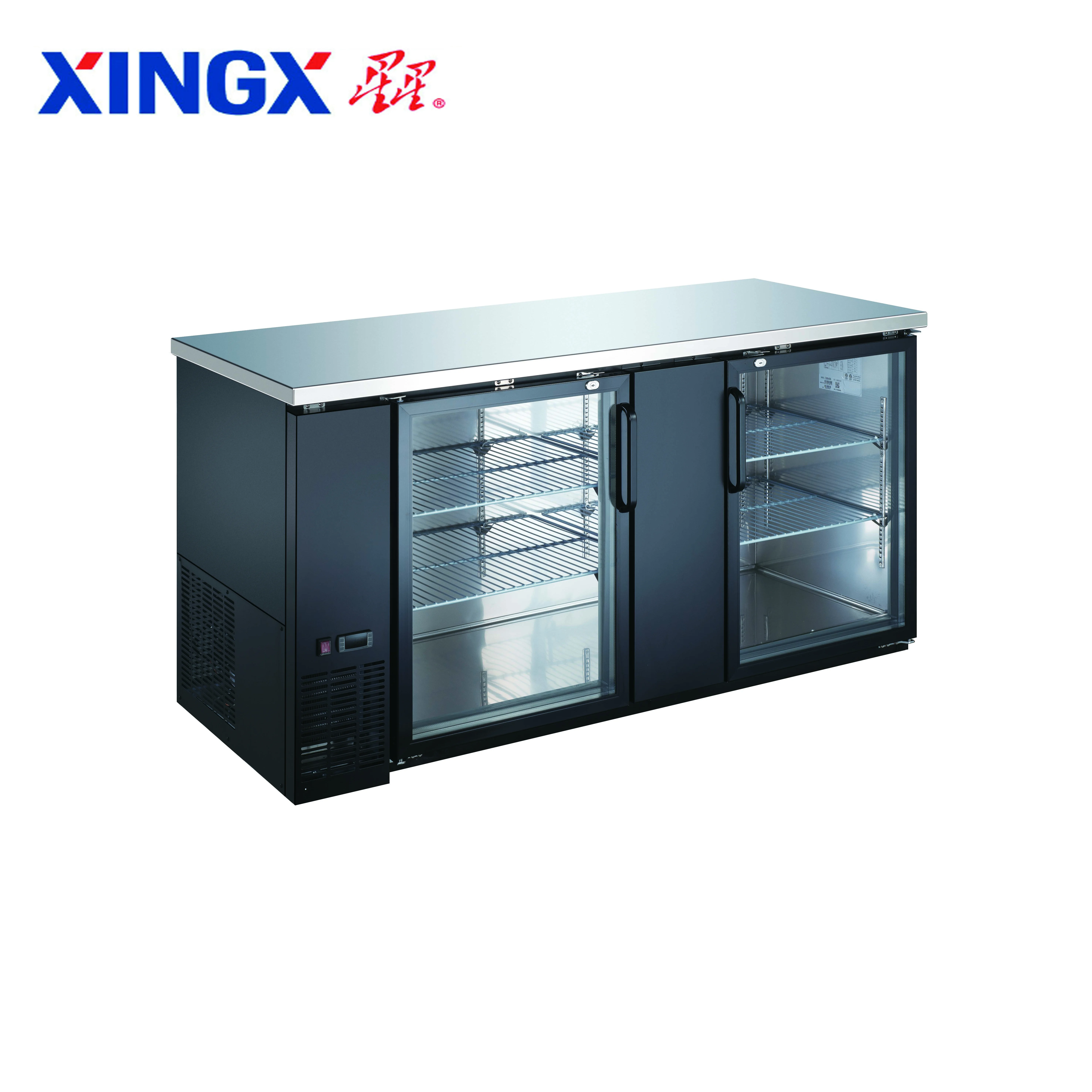 Стеклянная дверь охладитель для пива коммерческий холодильник адвокатского сословия задней части _ UBB-3G-Refrigeration оборудование