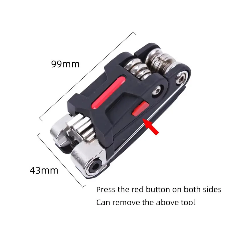 18 in 1 Bike Bicycle Multi Repair Tool Set Kit Hexagon Screwdriver Wrench Set Chain Rivet Mountain Cycle Tool Sets