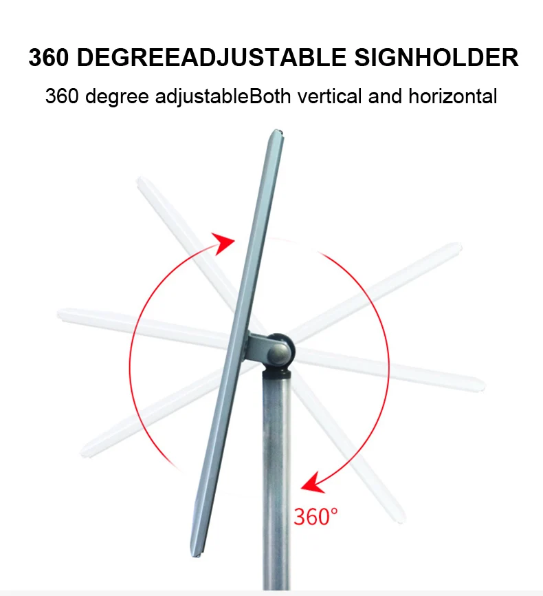 Factory Direct Sale Floor Standing Poster Display Rack Height Adjustable A2 A3 A4 Poster Stand with Snap Frame