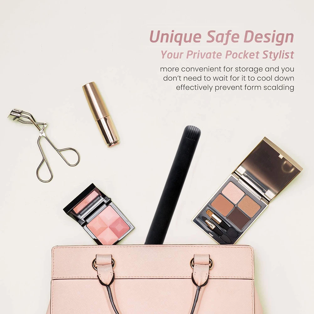 Hair Straightener Curler Portable Traveling Electric Mini Flat Iron Hair Straightener