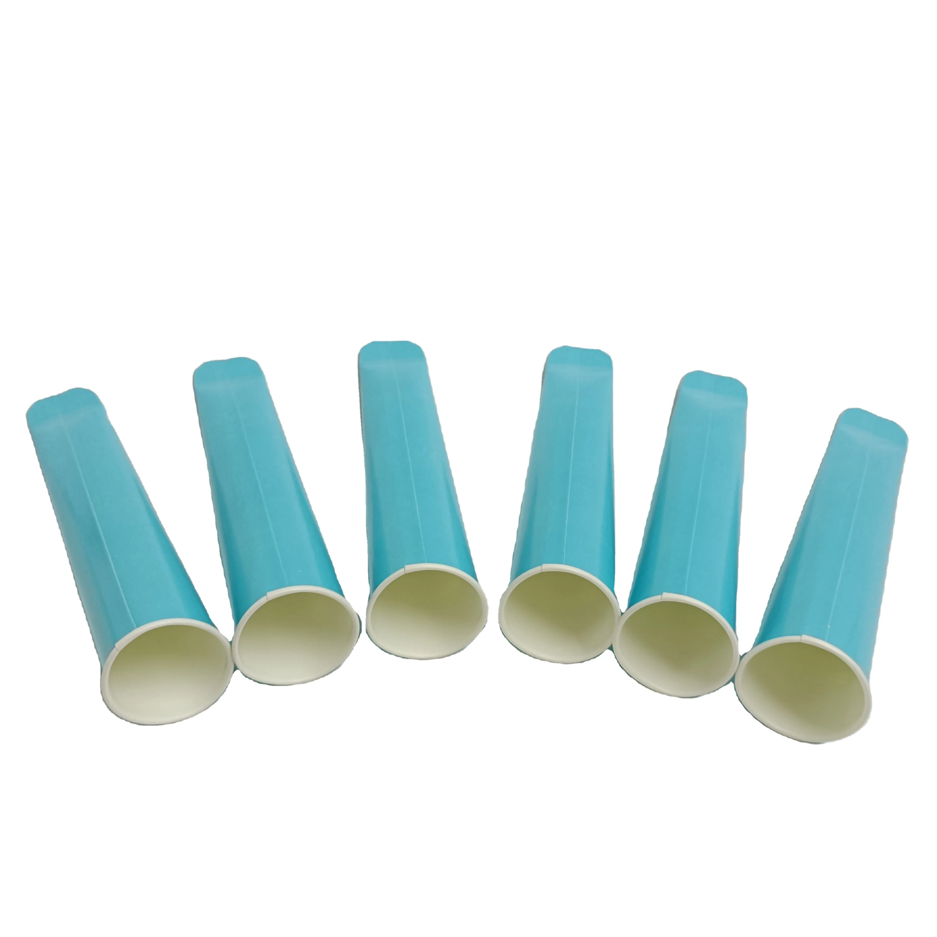 SP862 Calippo PLA Degradable Printed Ice Squeeze Popsicle Tube Paper Cup Ice Cream Lolly Packaging