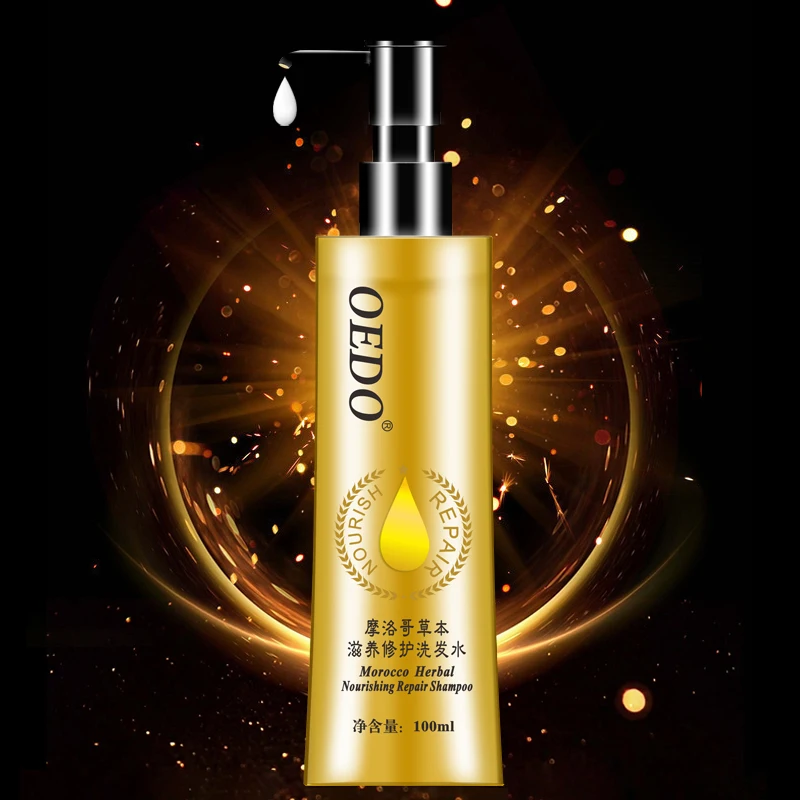 OEDO Morocco Herbal Nourishing Repair Shampoo Improve Dry and Fragile Hair Care & Styling Ginseng Essence Make Hair Supple Serum