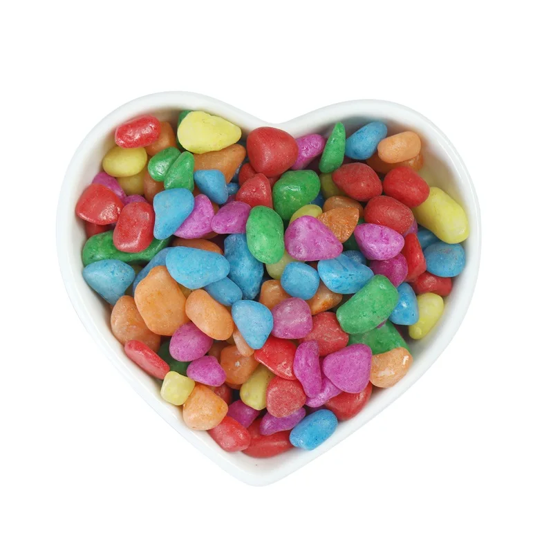 High quality dyeing mixed pebble color pebble color marble pebble river color quartz