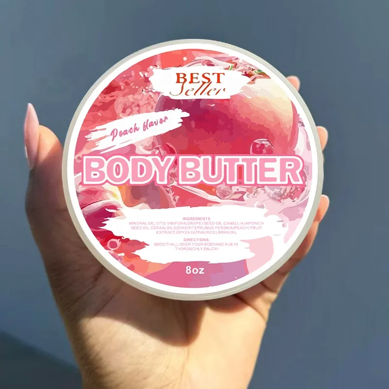 OEM Private Label Body Lotion Strawberry Body Glaze Moisturizing Shimmer Body Butter glaze