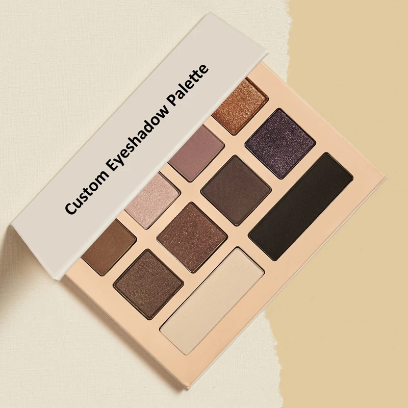 Colorful Cosmetic Natural Matte Eyeshadow Palette Private Label Custom Pearl Private Label Vegan Organic Eyeshadow Palette