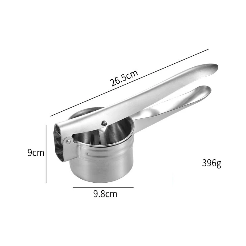 Wholesale kitchen accessories professional vegetable manual stainless steel potato ricer press mixer mashers kitchen tools